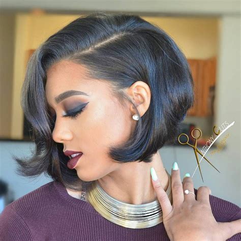  79 Stylish And Chic Best Bob Haircuts For Black Hair For Bridesmaids