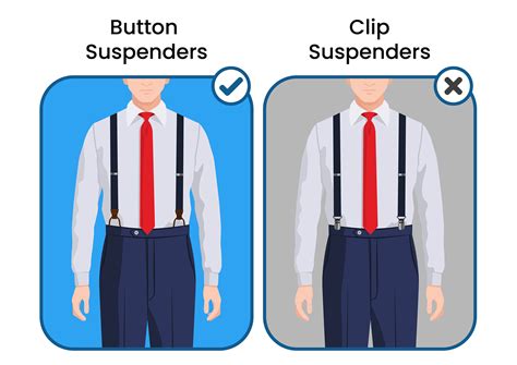 best buttons for suspender clips