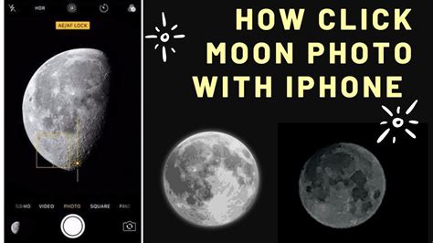 best camera settings for moon iphone