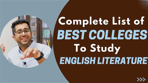 best colleges to study english literature