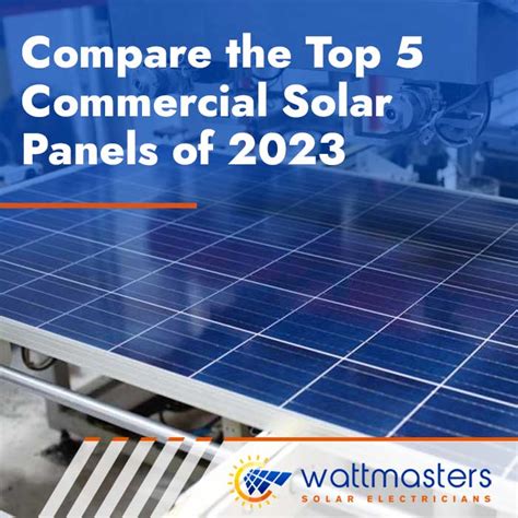 best commercial solar panels 2023