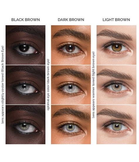 best contact lens color for warm skin tone