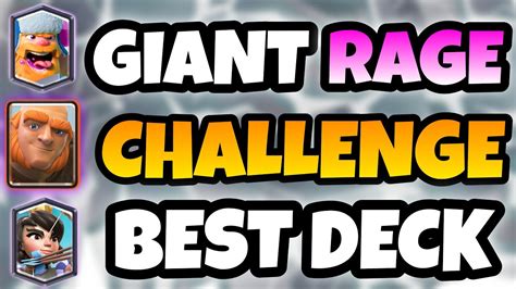 Conquer the Giant Rage Challenge with These Top Decks