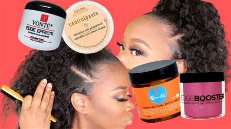 Top edge control products for natural hair Natural hair styles, Best