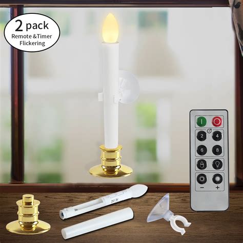 best electric window candles with timer