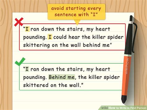 best examples of first person writing