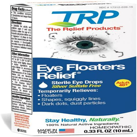 best eye drops for vitreous floaters