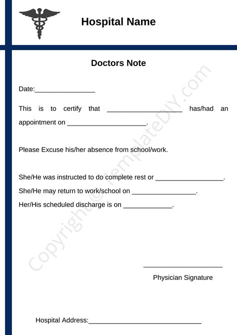 19 fake doctors note template download 2021 word pdf clinic doctors