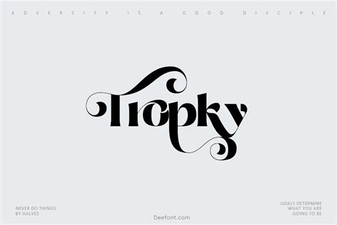 Best Font For Trophy