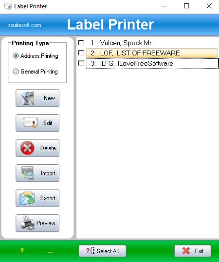 Best Free Address Label Maker Software