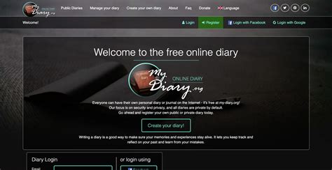 best free online diary
