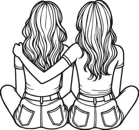 Best Friend Drawing Printable
