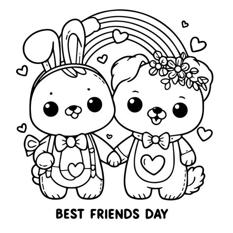 Best Friend Printables Drawing