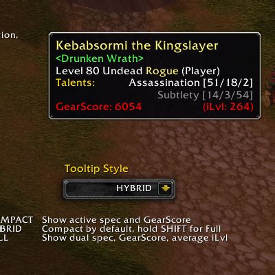 best gear score addon wotlk classic