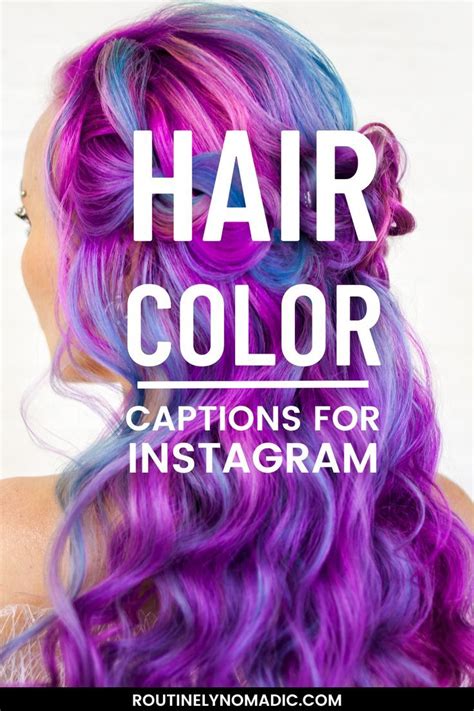 best hair colour captions for instagram