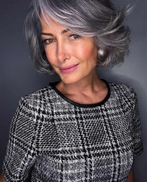 Stunning Best Hair Styles For Grey Hair Over 60 For New Style