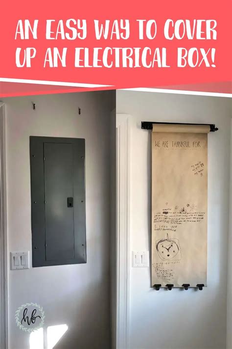 good idea to hide the electric box Basement and Laundry