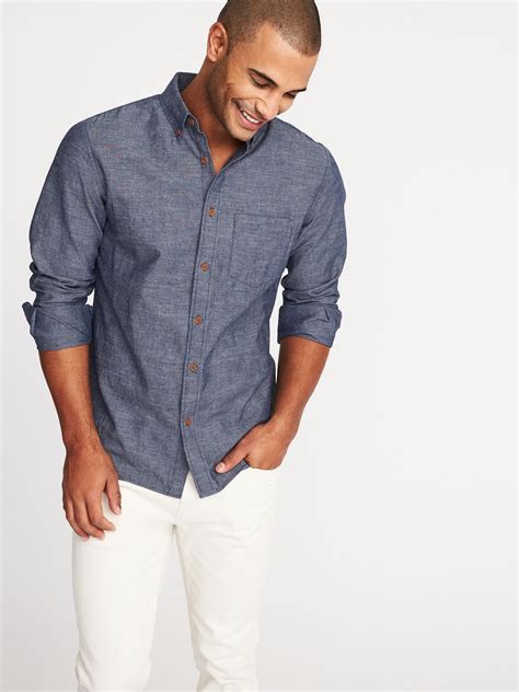 best men's chambray shirt