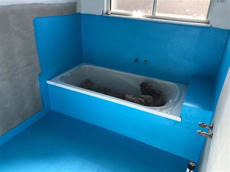 best method of waterproofing bathroom tub wall