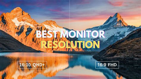 Best Monitor Resolution For Video Editing