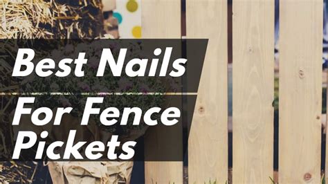best nails to use for cedar fence