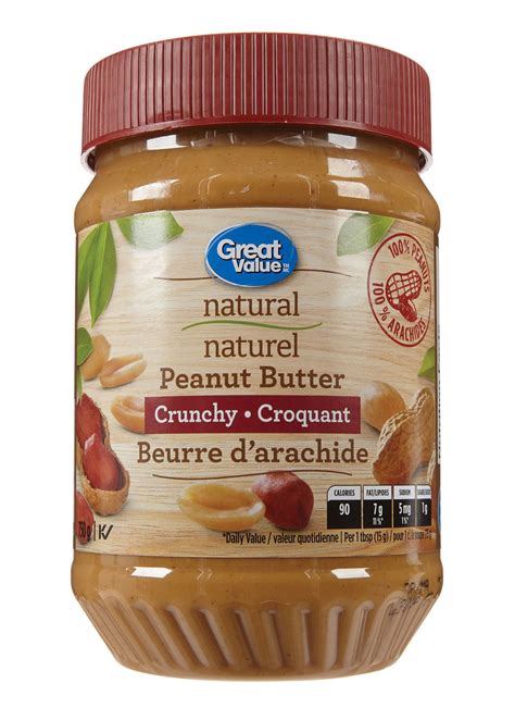 Adams 100 Natural Dark Roast Crunchy Peanut Butter 500g Walmart Canada