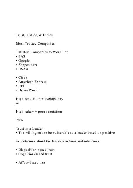 best of trust justice