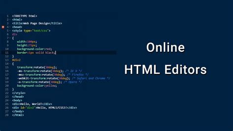 Best Online Html And Css Editor