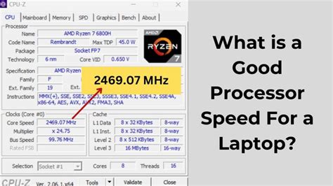best processor speed for laptop working