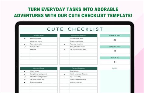 Best Program For Making A Cute, Printable Checklist