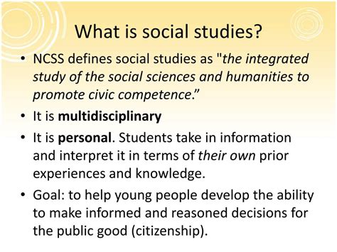 Best Social Studies Definition