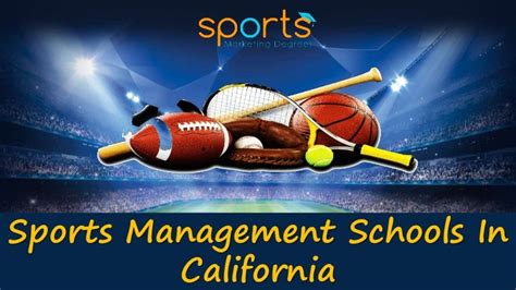 best sports management colleges in california