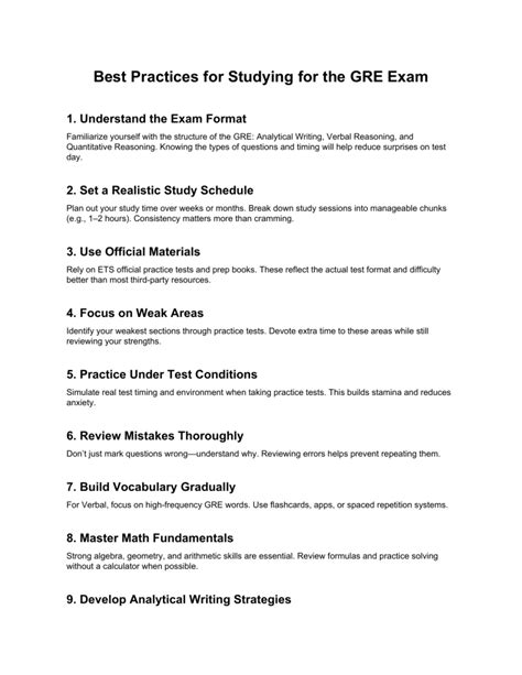 best study guide for gre