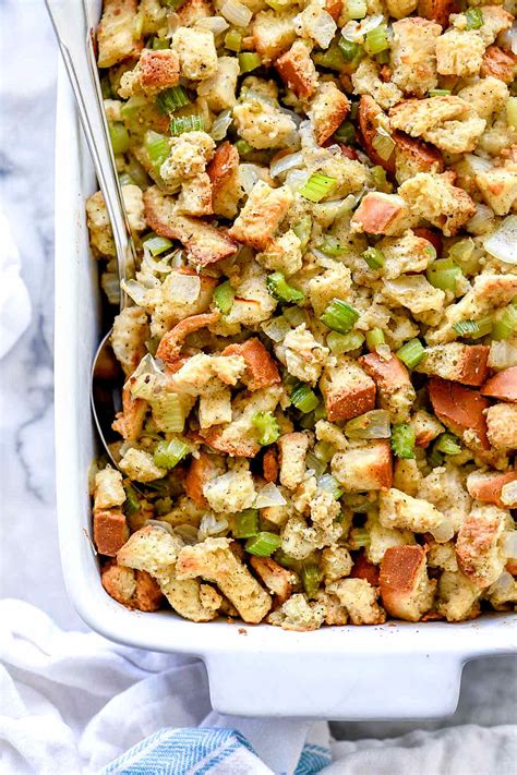 The BEST Traditional Stuffing Recipe foodiecrush