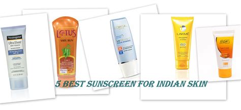 best sunscreen for indian skin tone