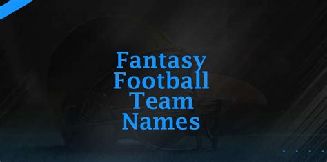 best team names fantasy