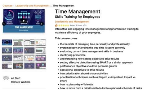 Best Time Management Courses