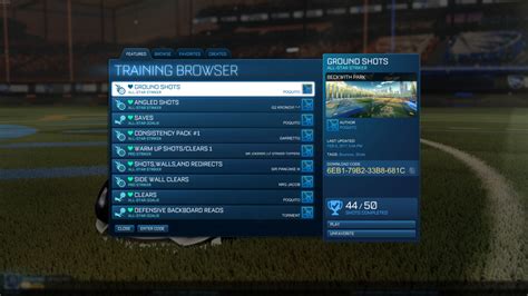 Best Training Codes Rocket League