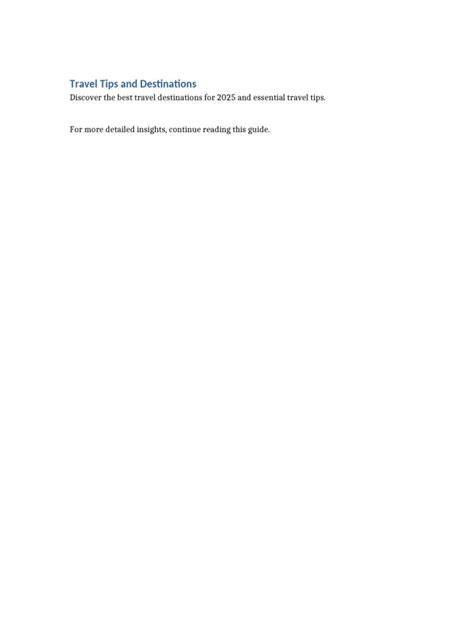 best travel destinations tips tutorial guide style guide tips