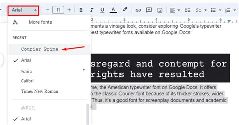 Best Typewriter Font On Google Docs