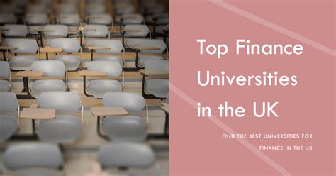 best universities to study finance uk