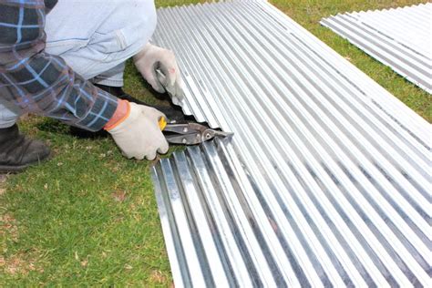 best way to cut corrugated galvanized roofing