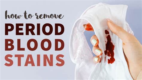 best way to get period blood out of clothes