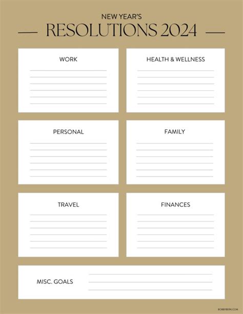 Best Ways To Keep Resolutions Printable