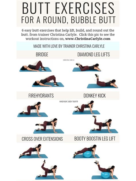 Best Workout For Bubble Butt Printable