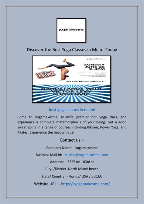 Best Yoga Classes Miami