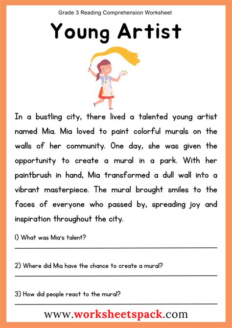 best reading comprehension worksheet
