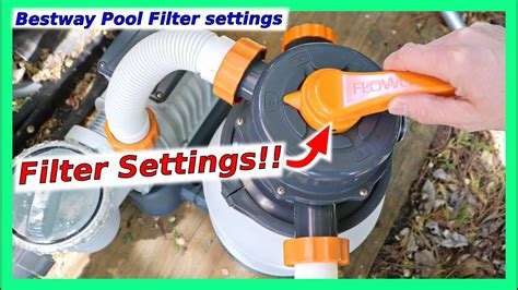Bestway Pool Filter Settings