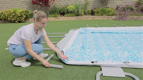 Bestway rectangular pool assembly