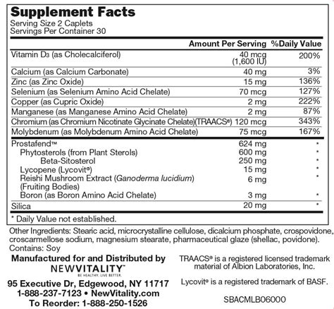 beta prostate ingredients